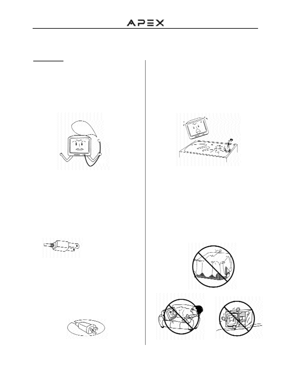 Before operatlon (continued) | Apex Digital GT2715DV User Manual | Page 5 / 43