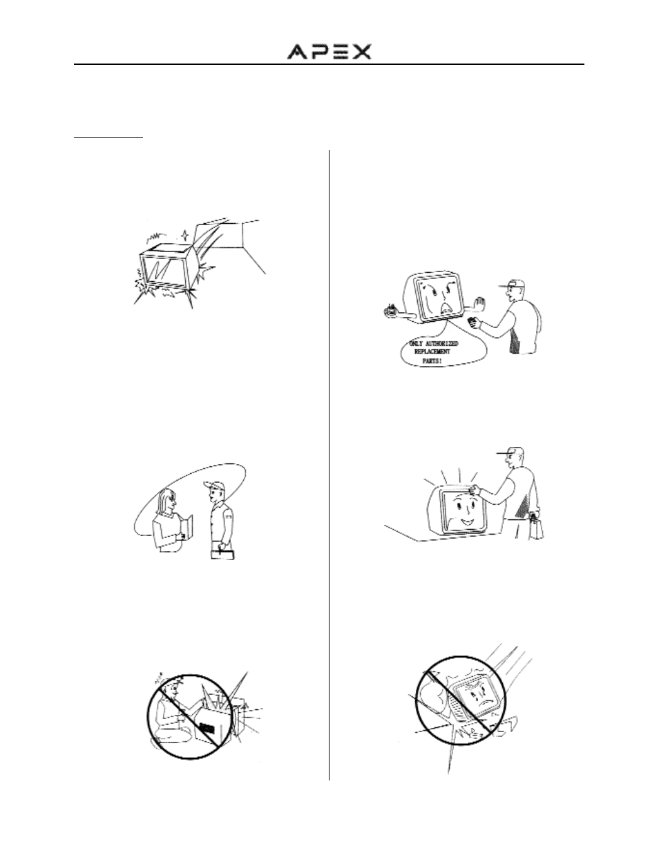 Before operatlon (continued), Precautions | Apex Digital GT2715DV User Manual | Page 8 / 43