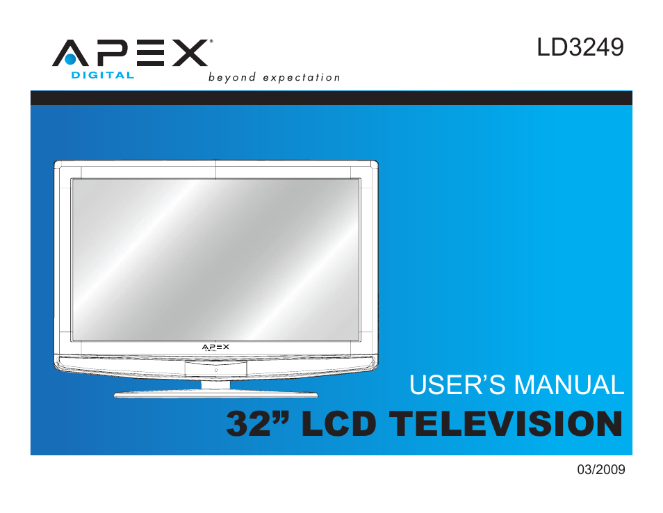 Apex Digital LD3249 User Manual | 32 pages