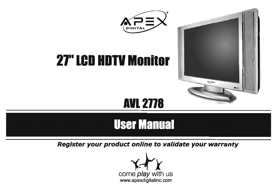 Apex Digital AVL 2778 User Manual | 26 pages