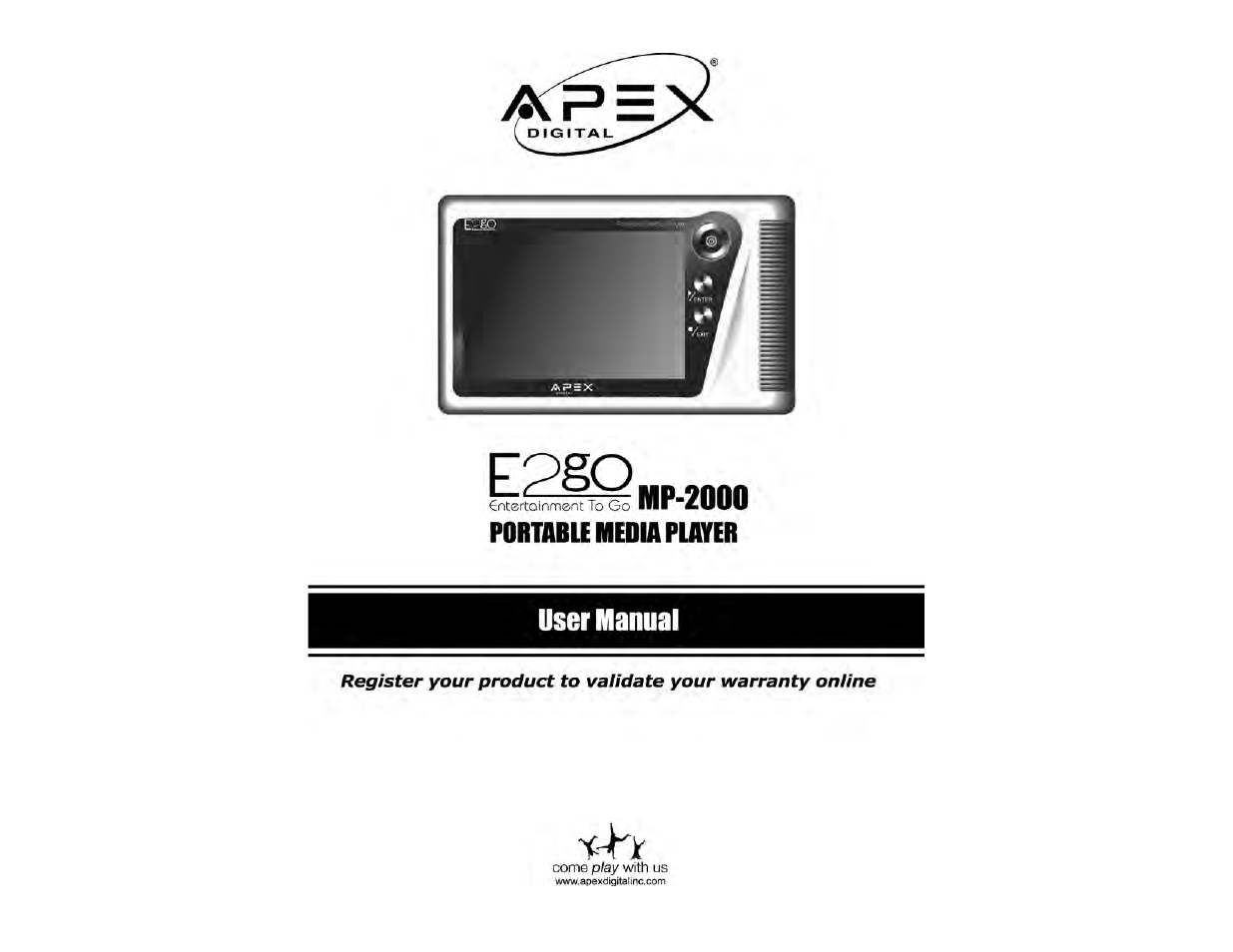 Apex Digital MP2000 User Manual | 21 pages