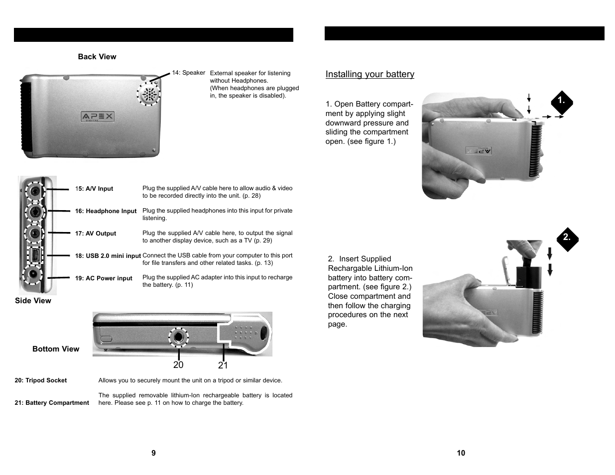 Apex Digital MP2000 User Manual | Page 6 / 21