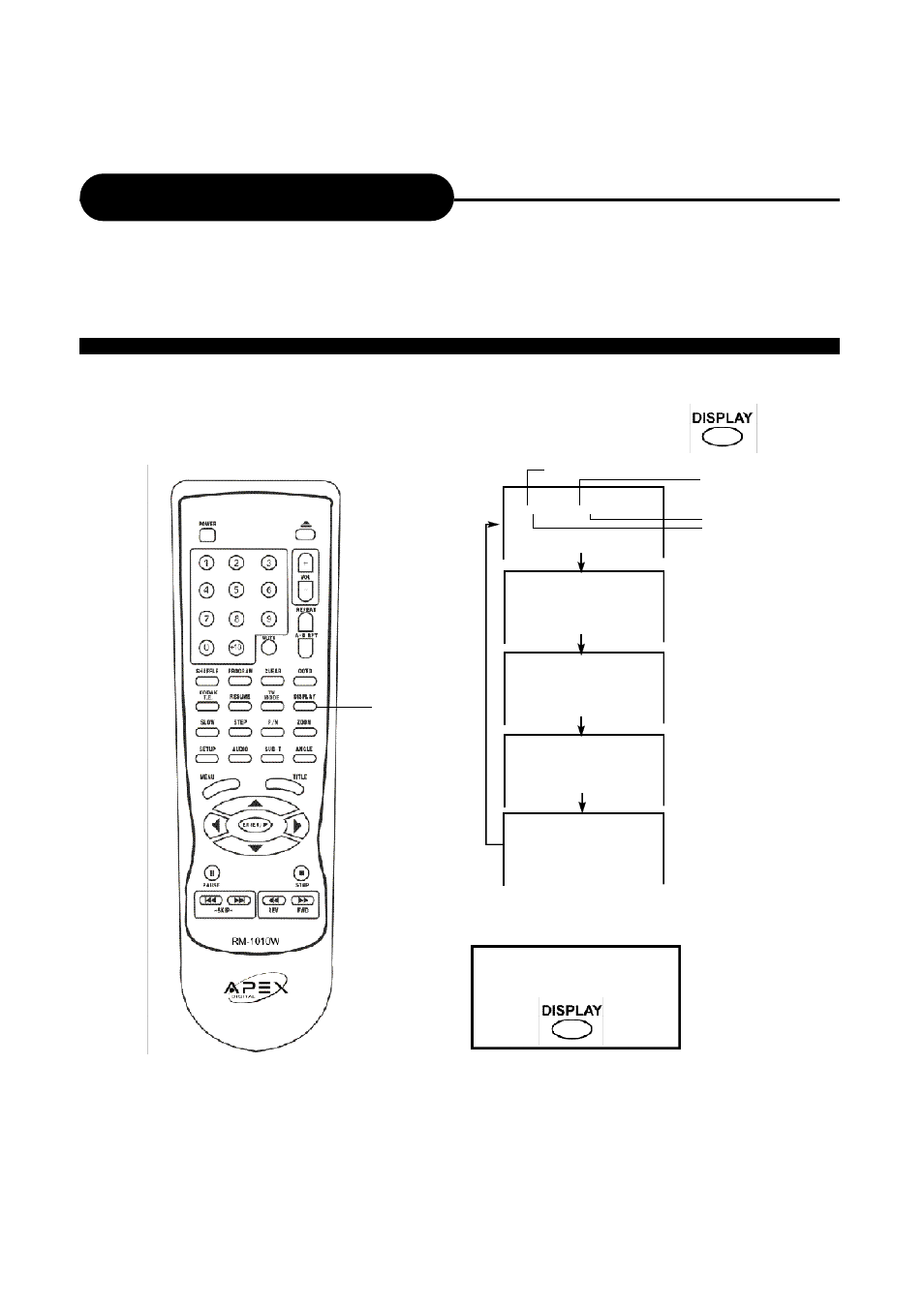 Using the on-screen display, Checking the operational status | Apex Digital AD-1110W User Manual | Page 30 / 38