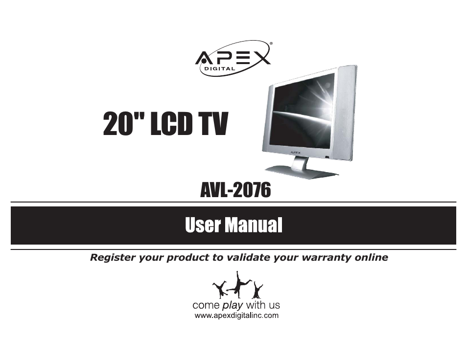 Apex Digital AVL-2076 User Manual | 21 pages