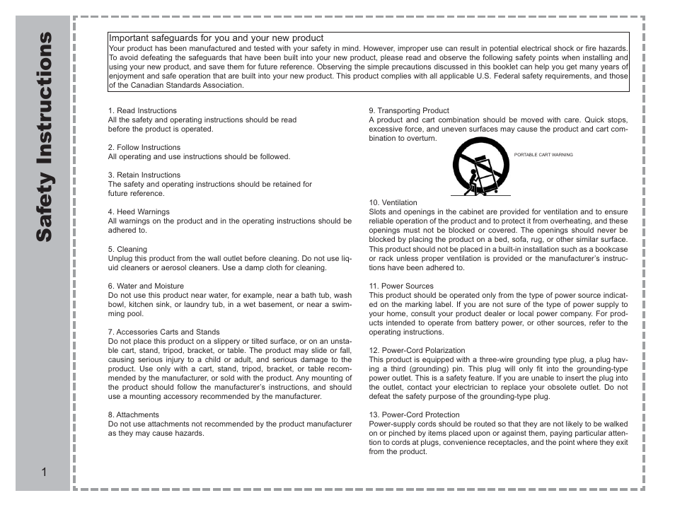Saf ety instr uctions | Apex Digital AVL-2076 User Manual | Page 2 / 21