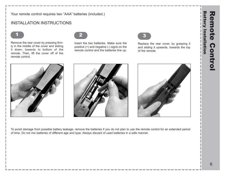 Remote contr ol | Apex Digital AVL-2076 User Manual | Page 7 / 21