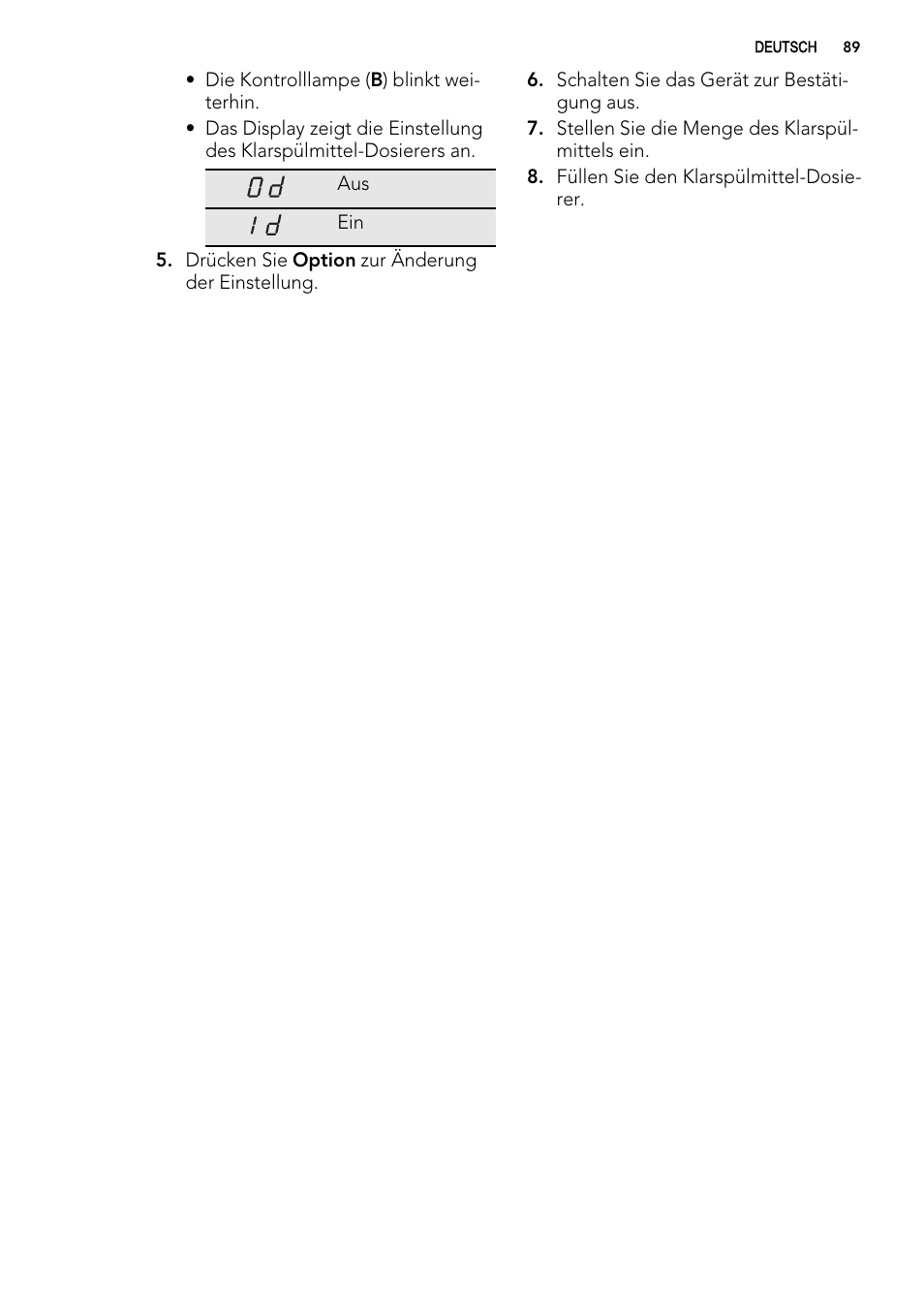 AEG F77012W0P User Manual | Page 89 / 92