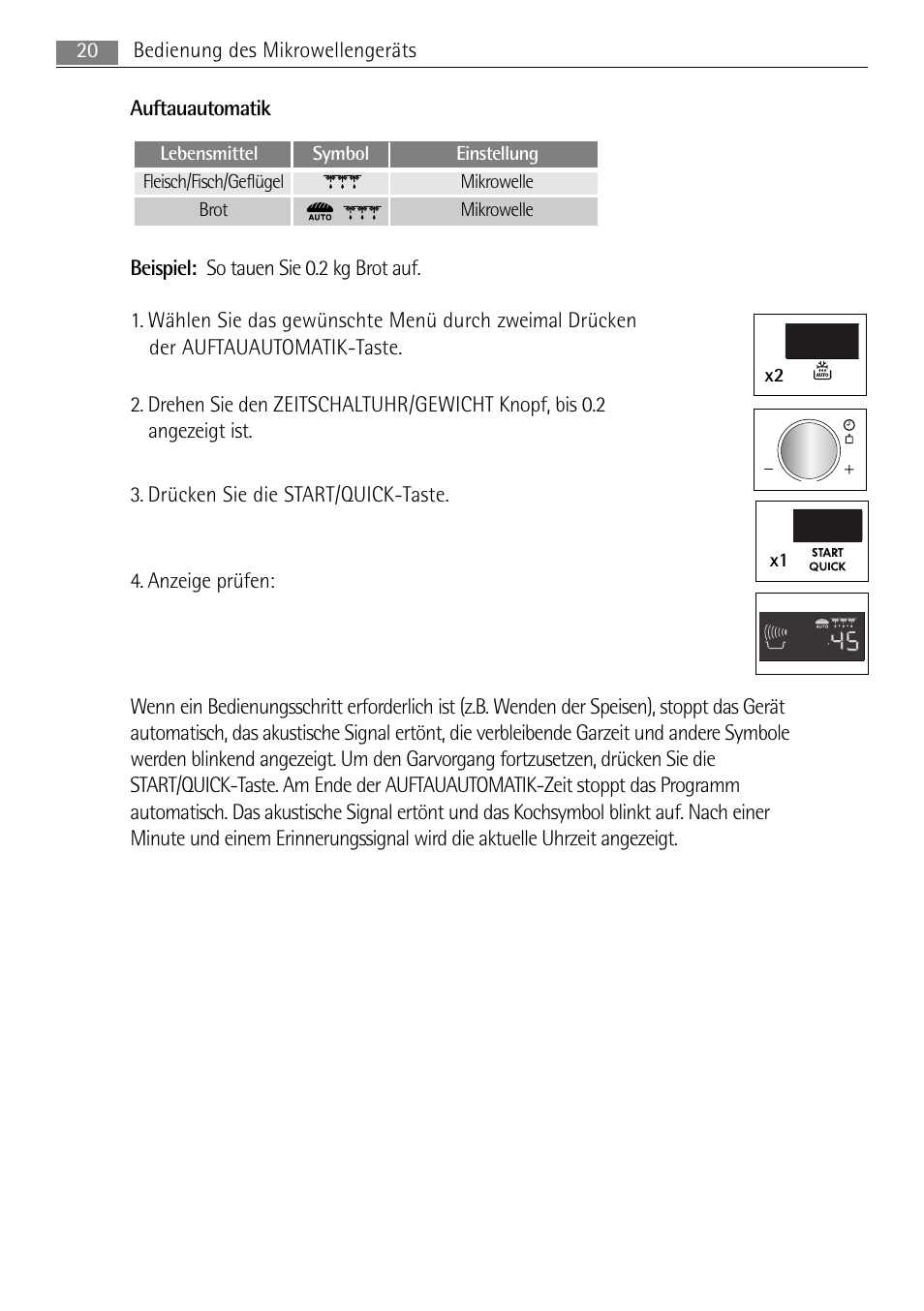 X2 x1 | AEG MC2665E-M User Manual | Page 20 / 228