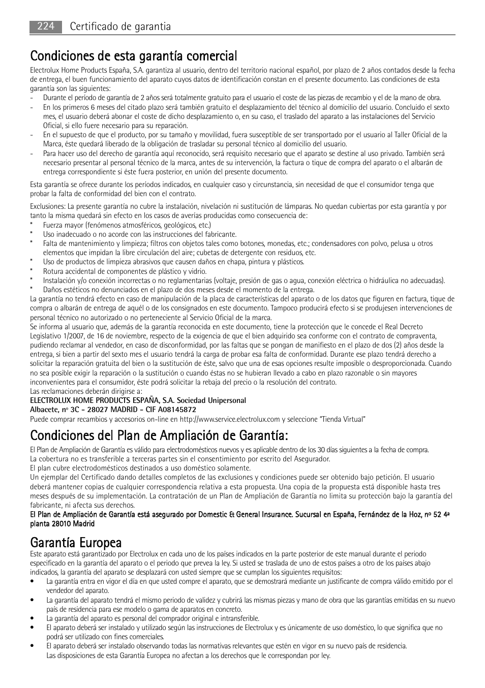 Ggaarraan nttííaa eeu urro op peeaa | AEG MC2665E-M User Manual | Page 224 / 228