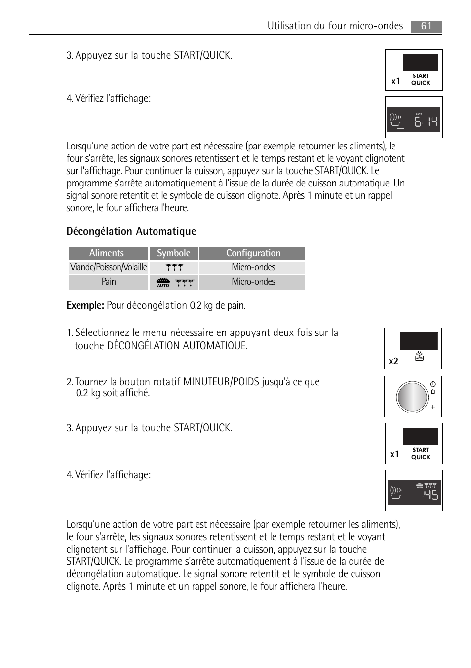 X2 x1 | AEG MC2665E-M User Manual | Page 61 / 228