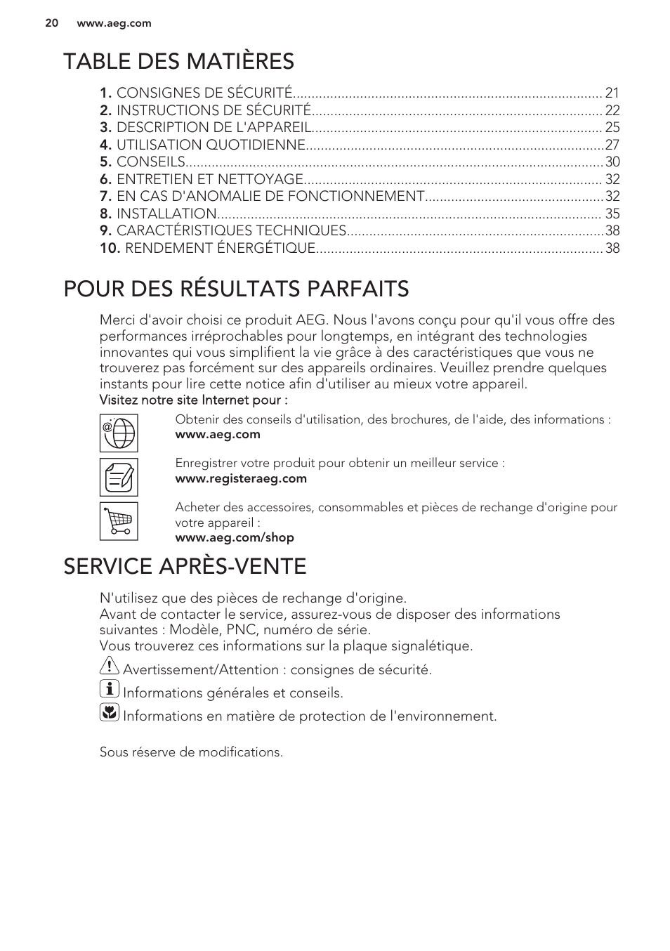 AEG HK653222XB User Manual | Page 20 / 60