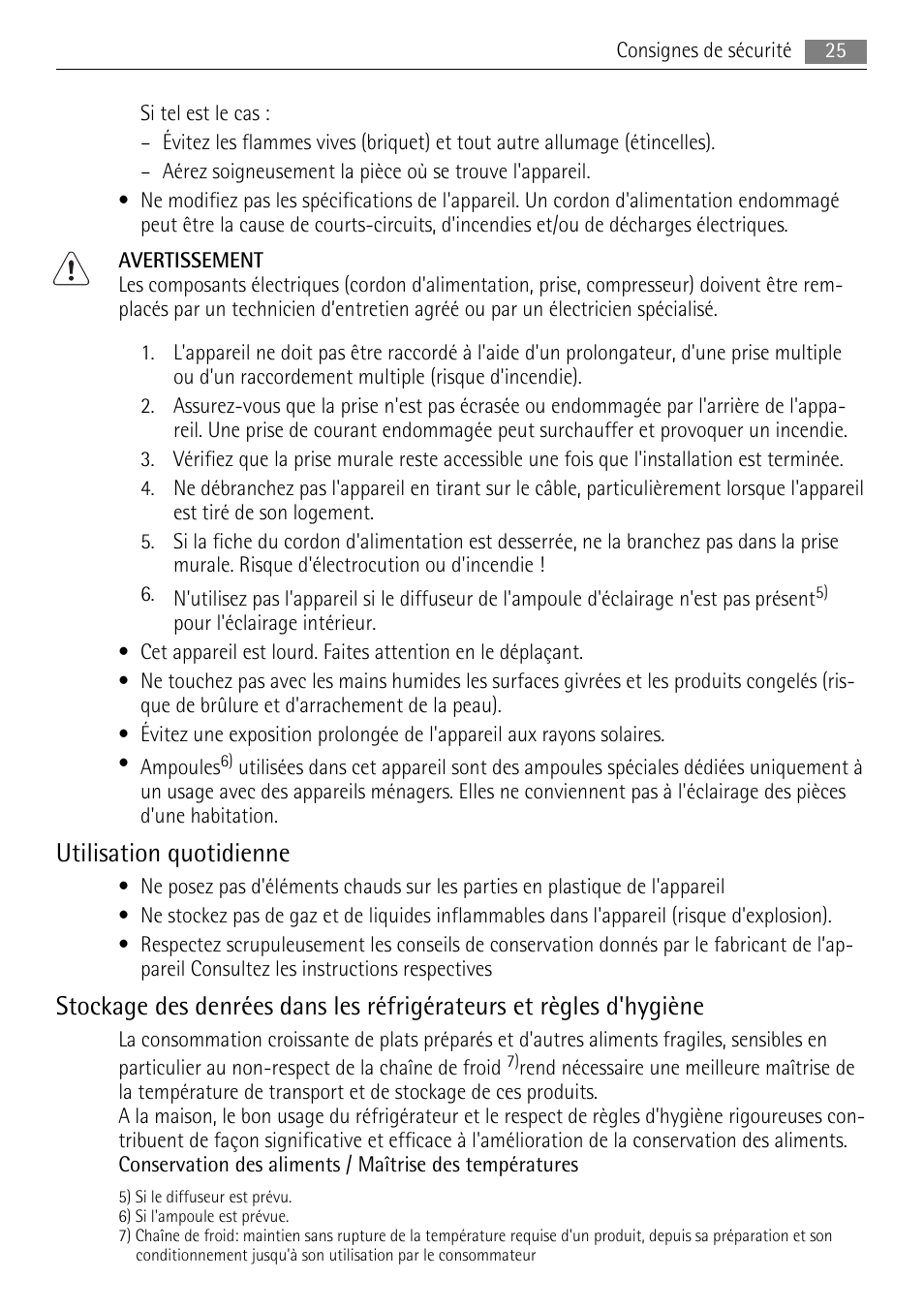 Utilisation quotidienne | AEG S84000KMX0 User Manual | Page 25 / 84
