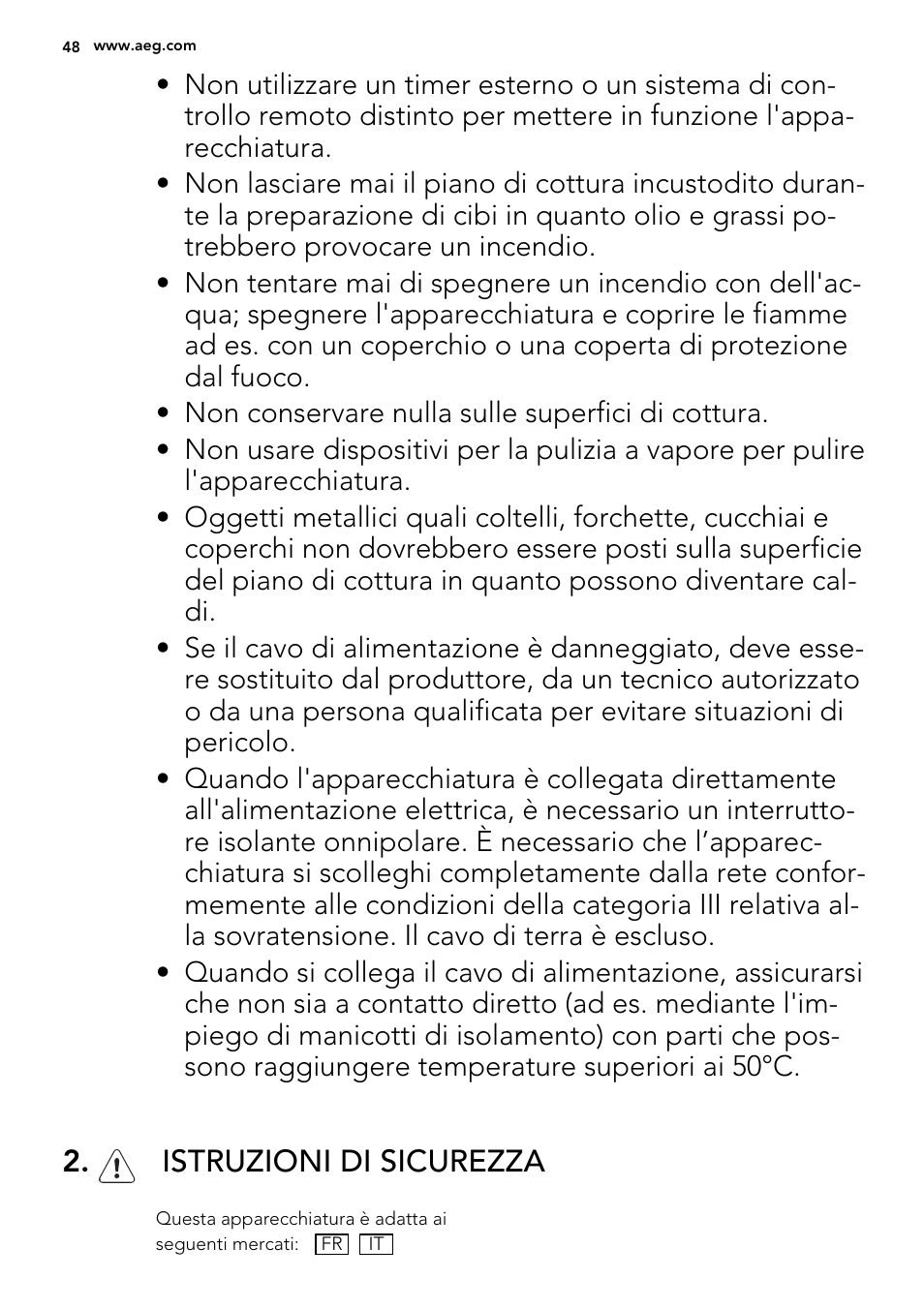 AEG HG755521UM User Manual | Page 48 / 76