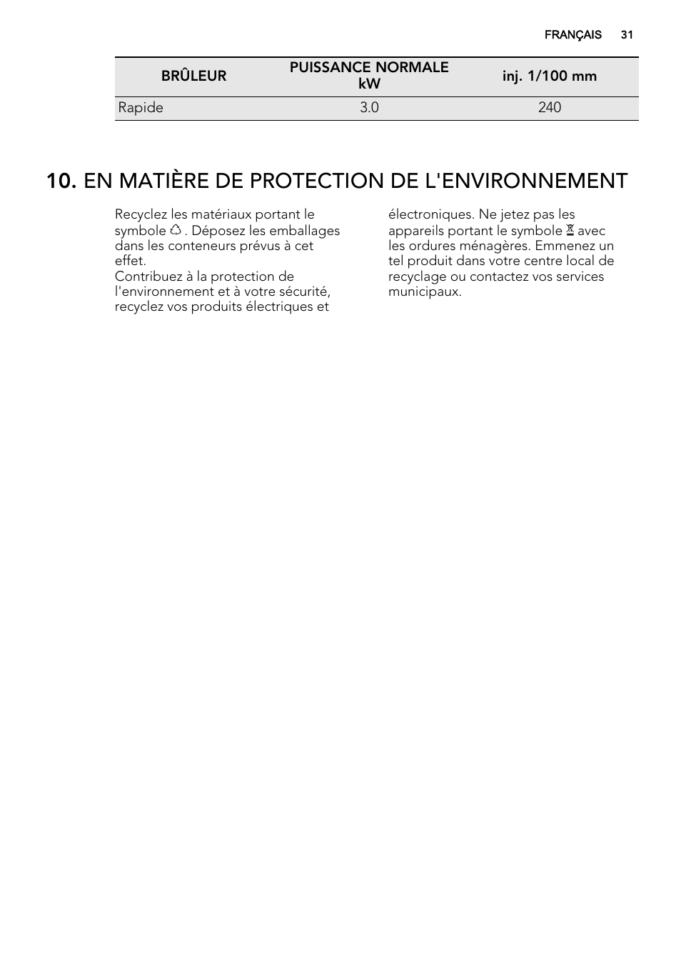En matière de protection de l'environnement | AEG HG694340XB User Manual | Page 31 / 76
