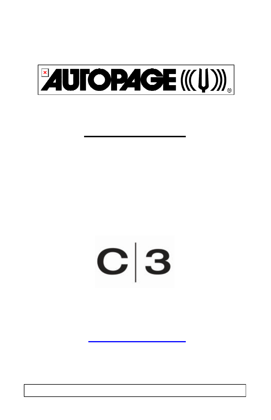 AutoPage C3-RS-665 2W User Manual | 20 pages