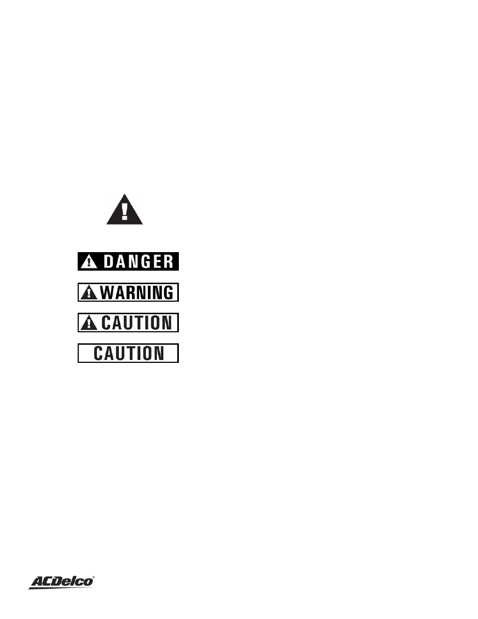 Important safety instructions, Recognize safety symbols, words and labels, What you need to know about safety instructions | ACDelco AC-G0003 User Manual | Page 5 / 37