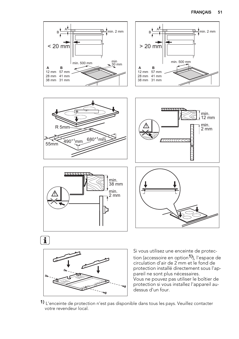 20 mm | AEG HK653226XB User Manual | Page 51 / 72