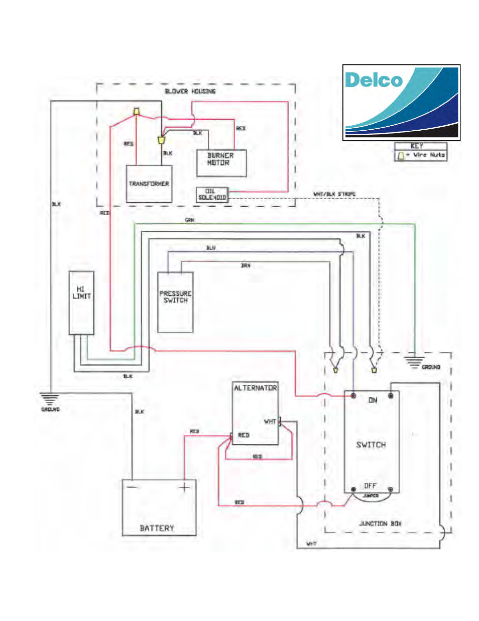 Electrical schematic (12vdc) | Delco PN 09301 A User Manual | Page 17 / 22