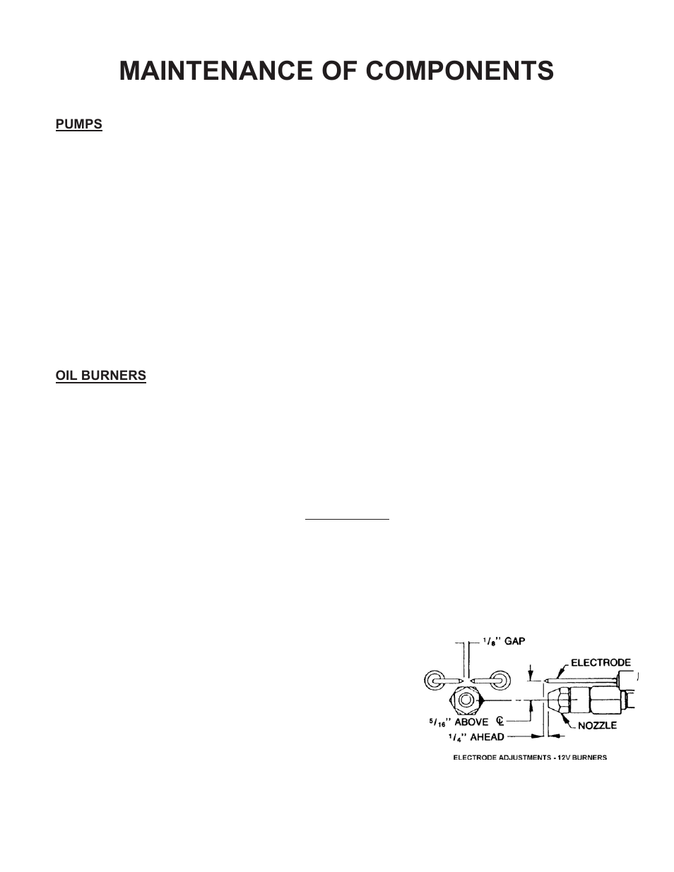 Maintenance of components | Delco PN 09301 A User Manual | Page 9 / 22