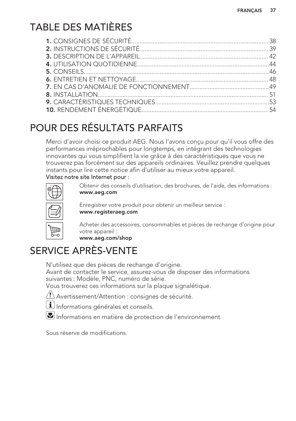 AEG HK673532FB User Manual | Page 37 / 76