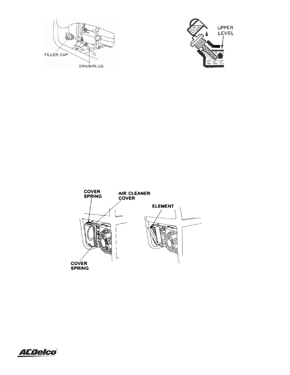 Air filter maintenance, Fuel filter cup cleaning | ACDelco AC-G0004 User Manual | Page 22 / 36