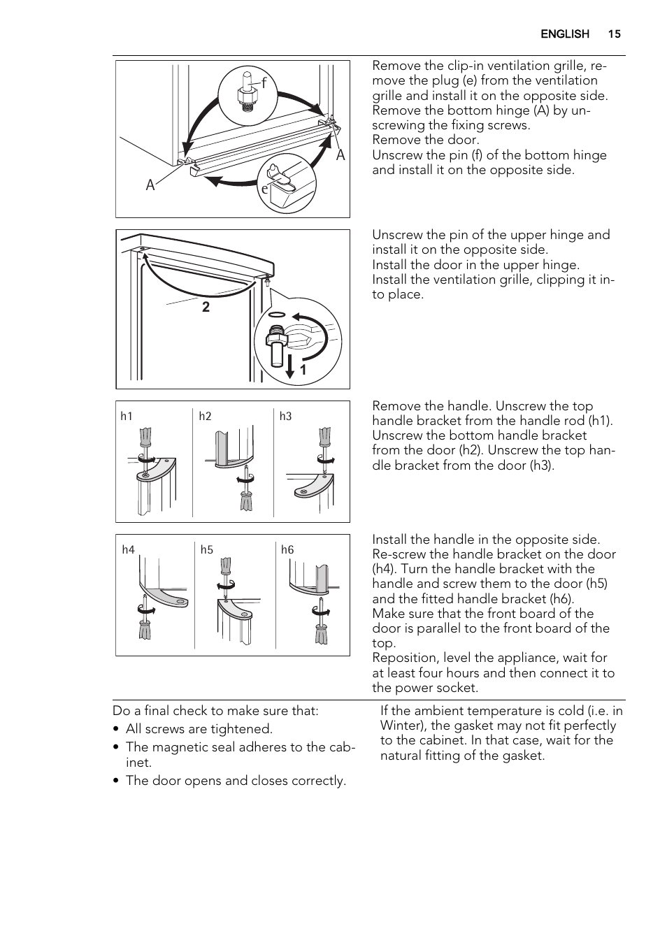 AEG S84000KMX0 User Manual | Page 15 / 72