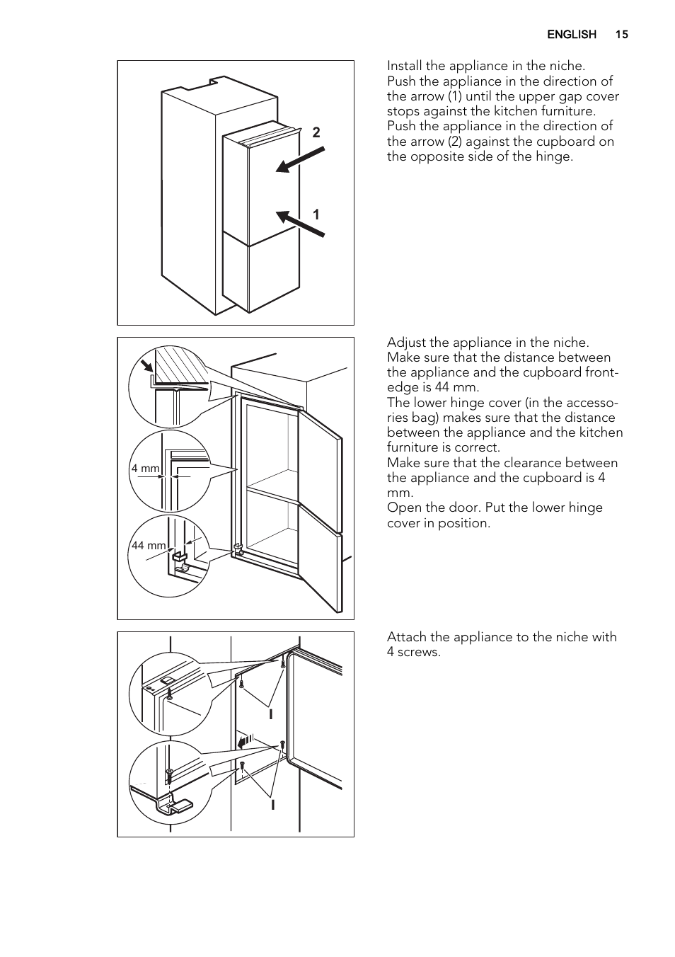 AEG SCN91800C1 User Manual | Page 15 / 84