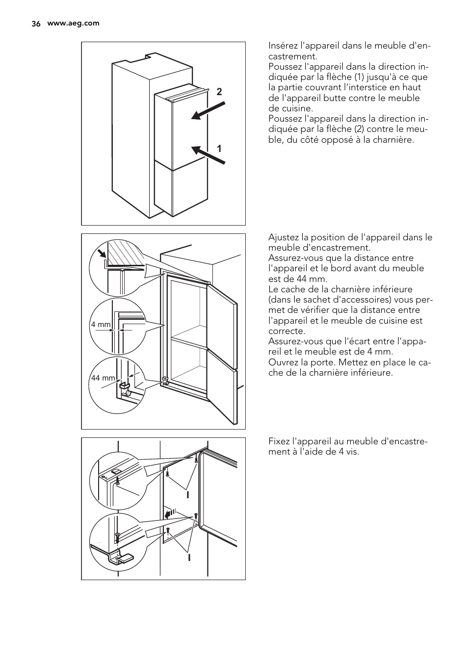 AEG SCN91800C1 User Manual | Page 36 / 84