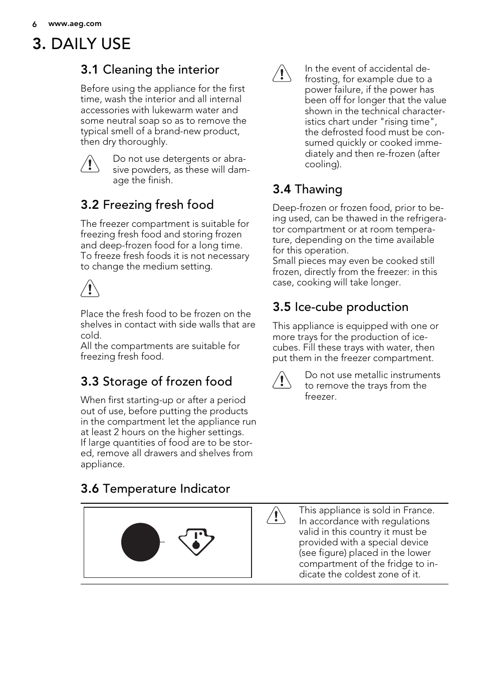 Daily use | AEG SCN91800C1 User Manual | Page 6 / 84
