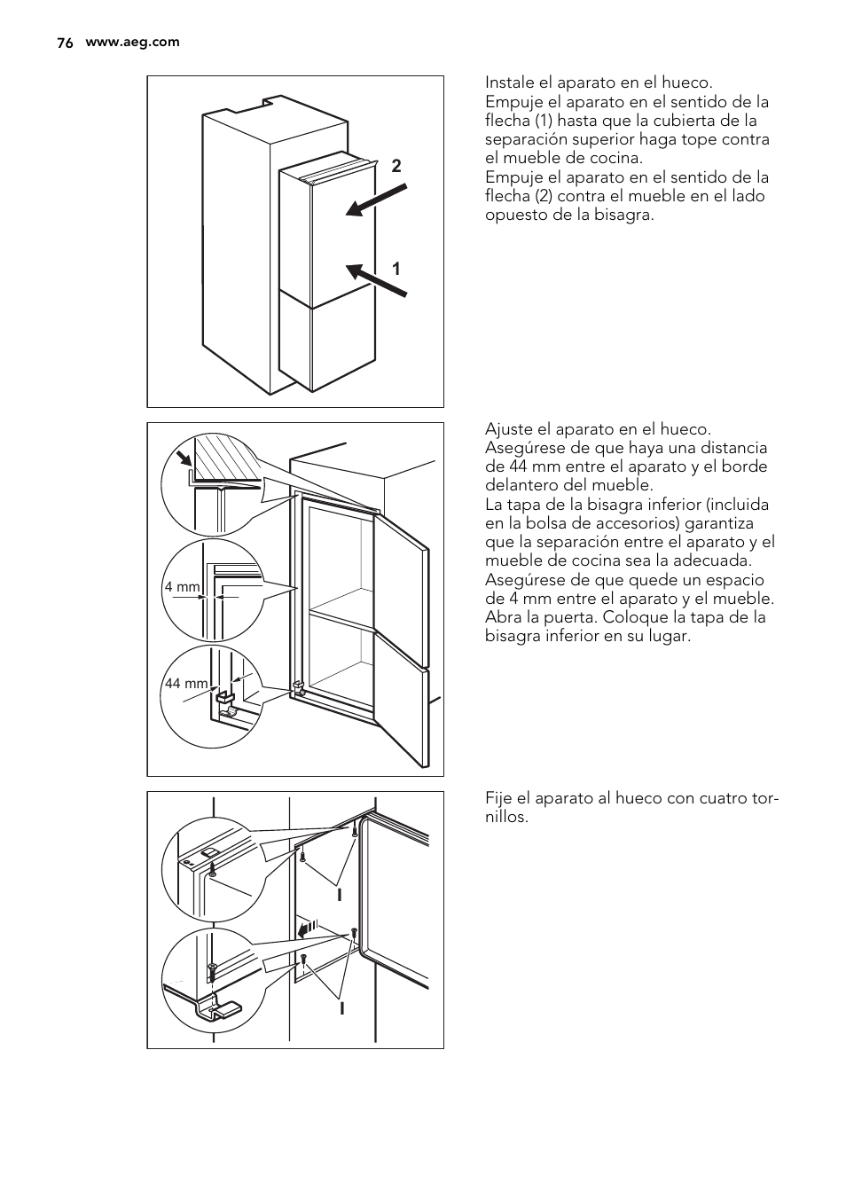 AEG SCN91800C1 User Manual | Page 76 / 84