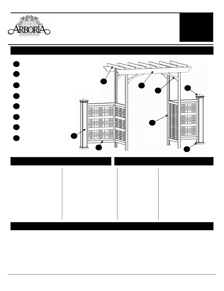 Arboria Heritage Arbor User Manual | 4 pages