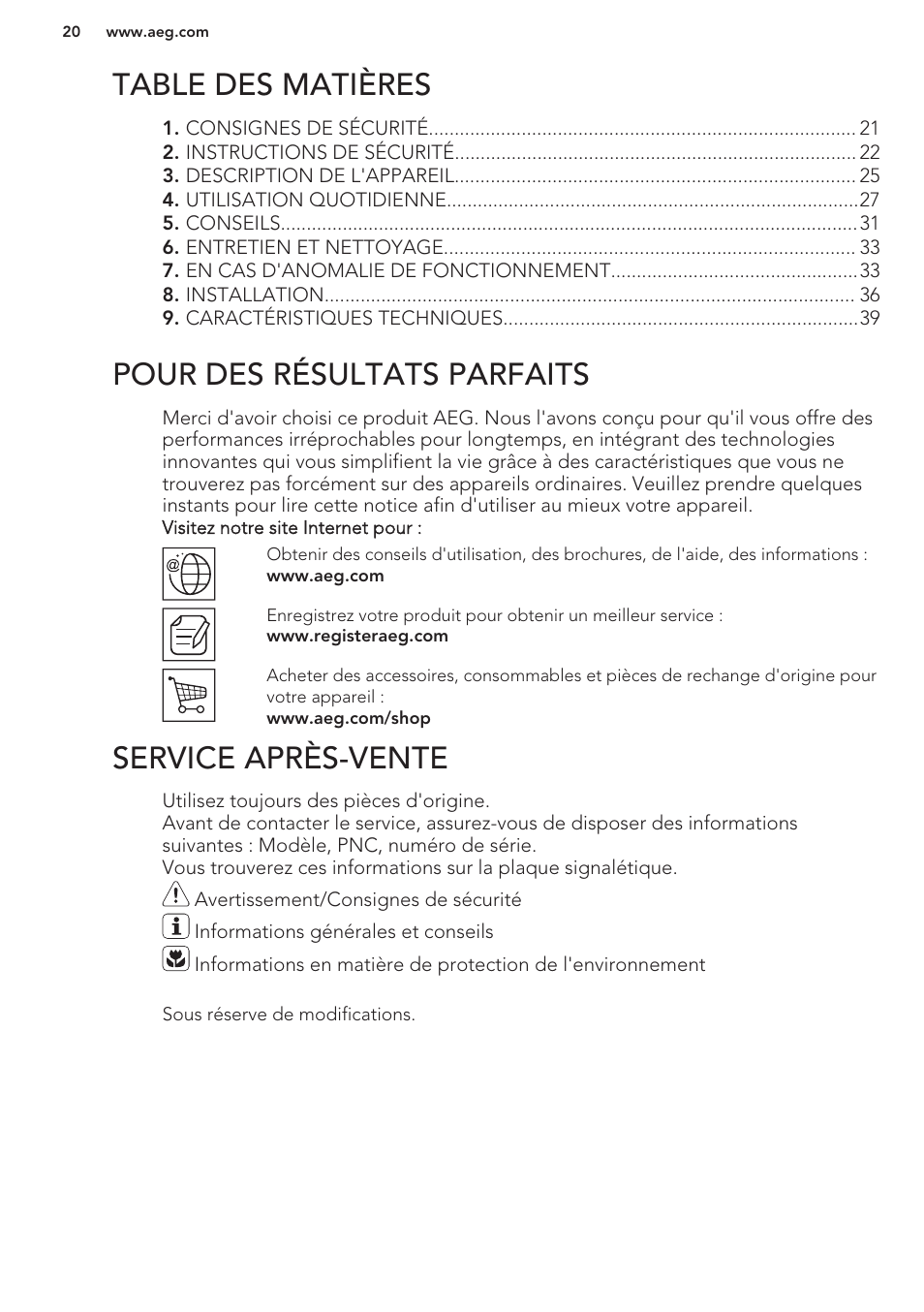 AEG HK653326XB User Manual | Page 20 / 64