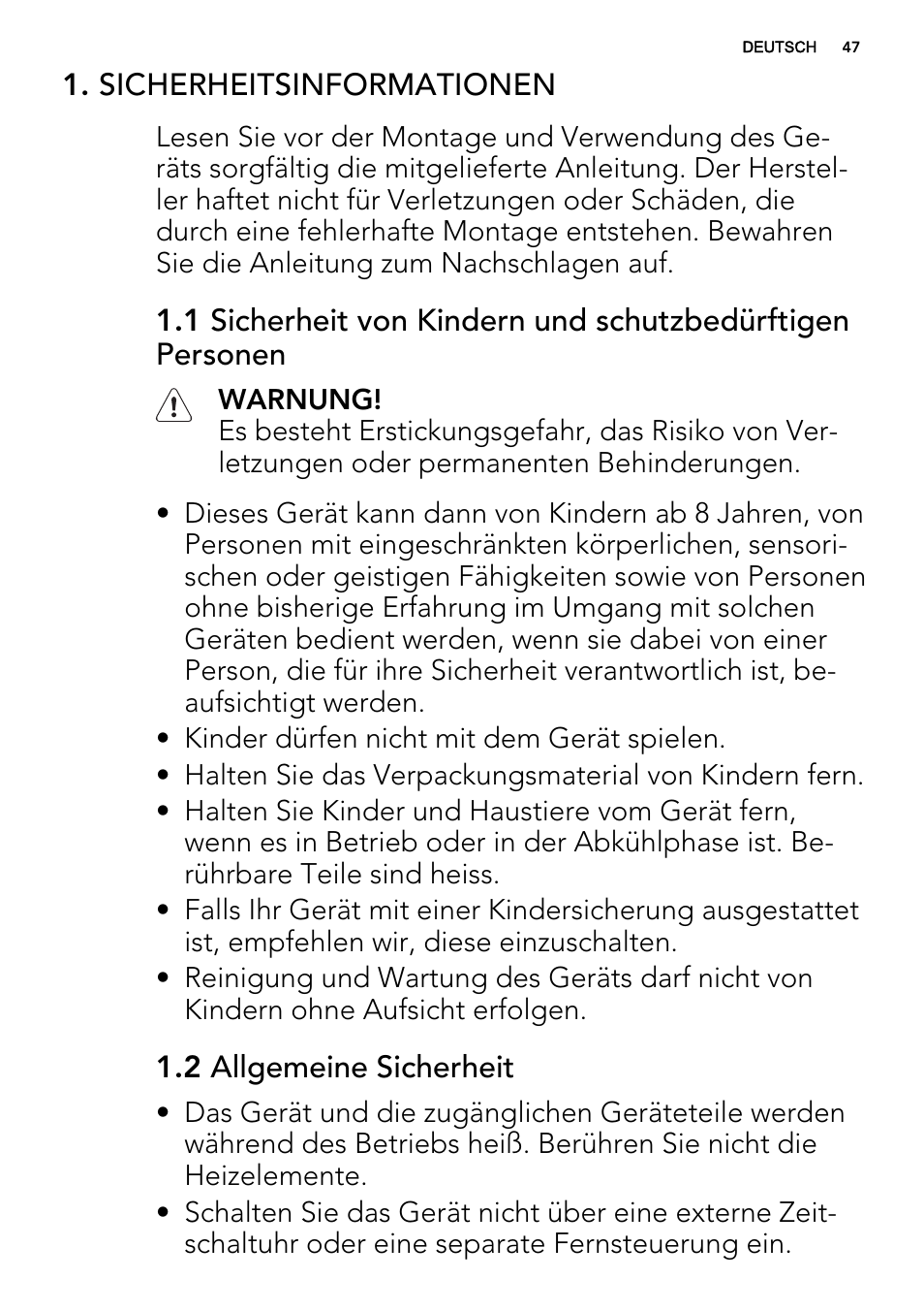 AEG HG654320NM User Manual | Page 47 / 64