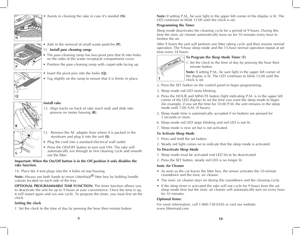 Applica LitterMaid LME5500MR User Manual | Page 6 / 11