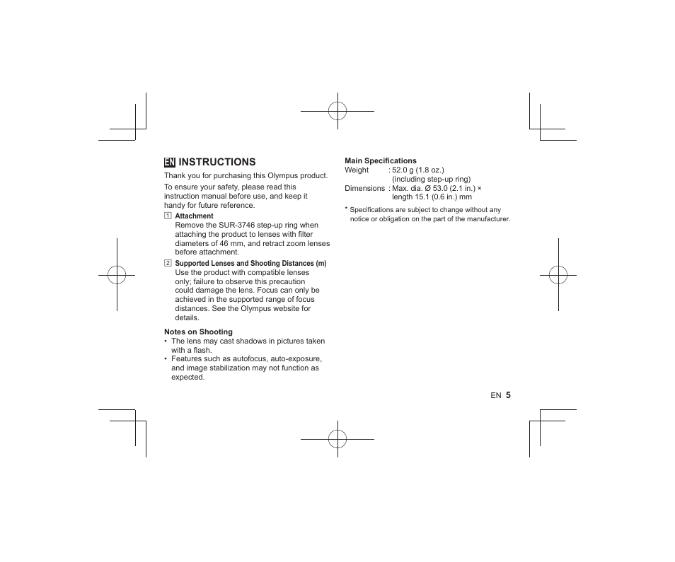 02_r2281_ww_en, Instructions | Olympus MCONP02 User Manual | Page 3 / 66