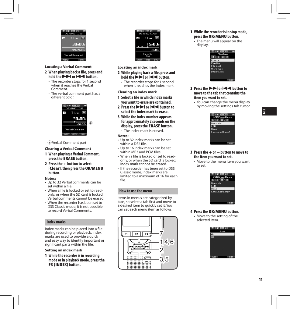 Olympus DS-3500 User Manual | Page 11 / 184