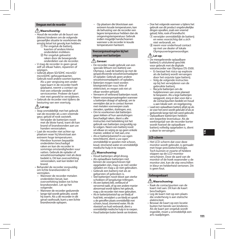 Olympus DS-3500 User Manual | Page 111 / 184