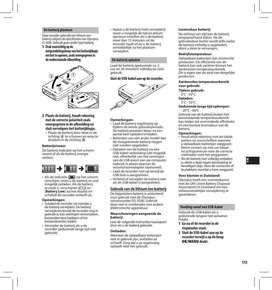Olympus DS-3500 User Manual | Page 113 / 184