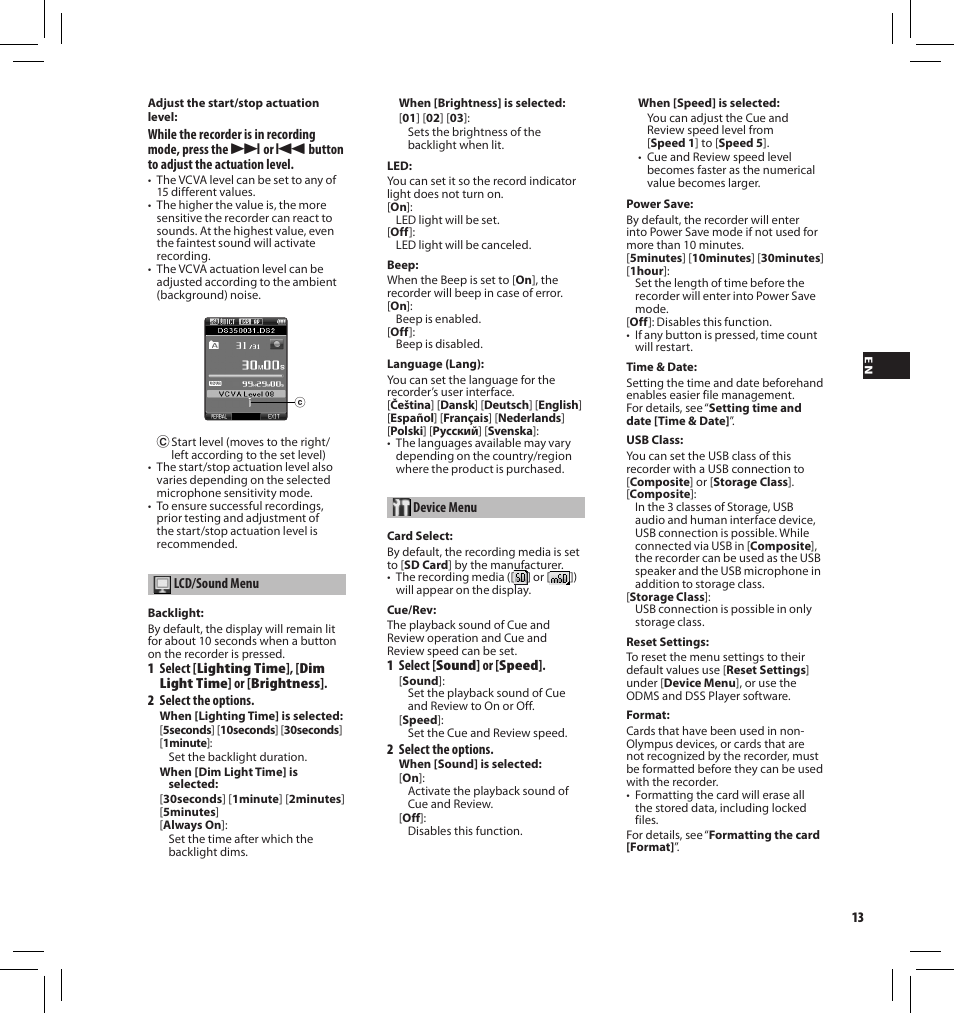 Olympus DS-3500 User Manual | Page 13 / 184