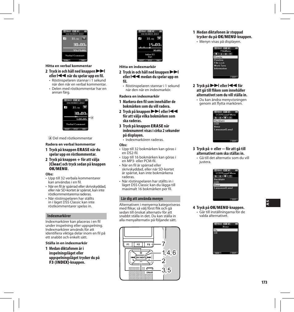 Olympus DS-3500 User Manual | Page 173 / 184