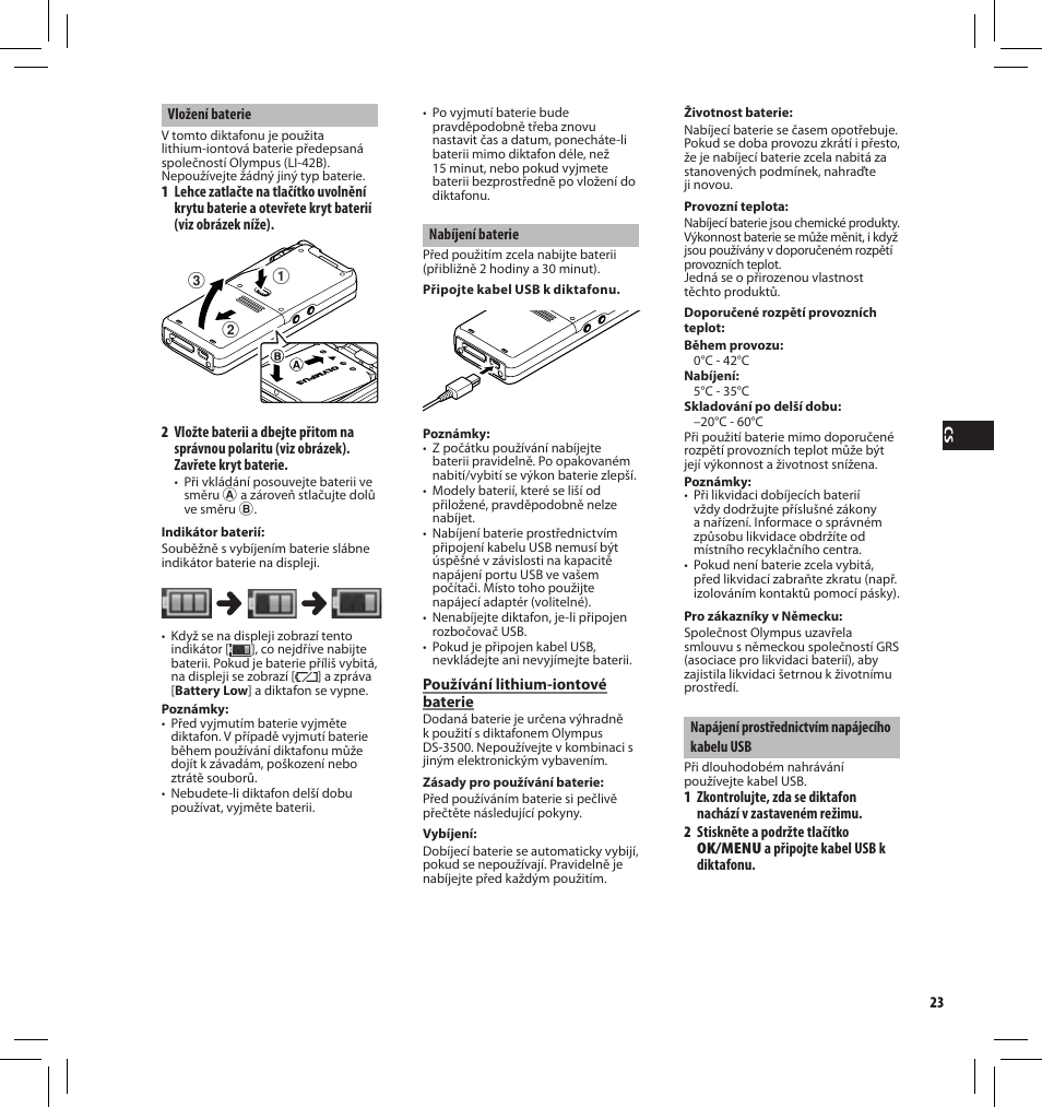 Olympus DS-3500 User Manual | Page 23 / 184