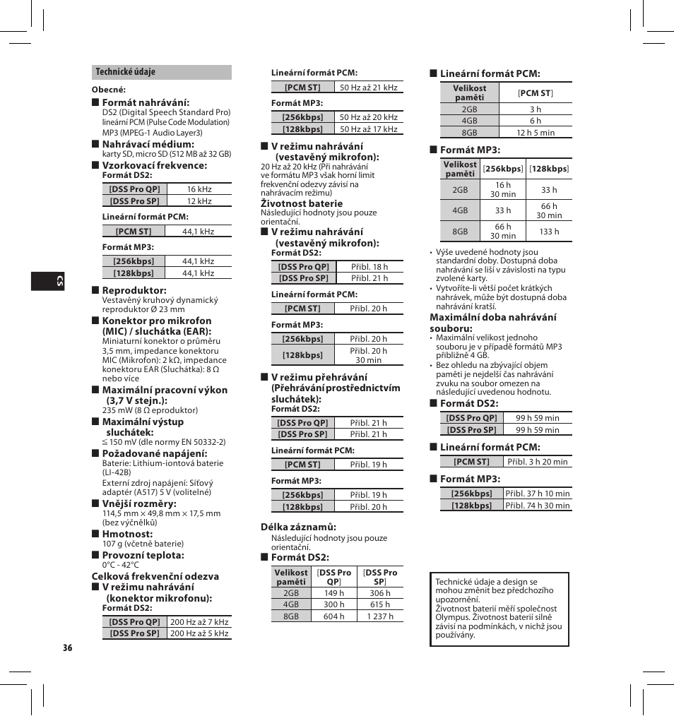 Olympus DS-3500 User Manual | Page 36 / 184