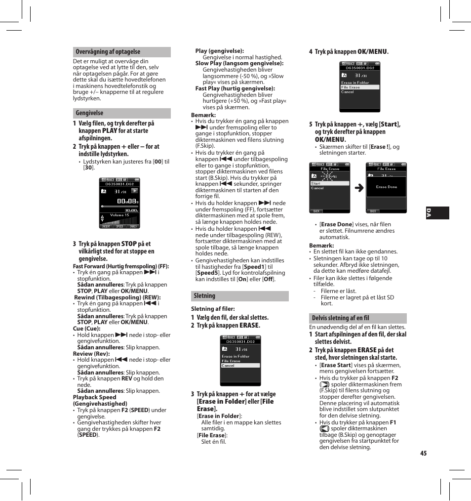 Olympus DS-3500 User Manual | Page 45 / 184
