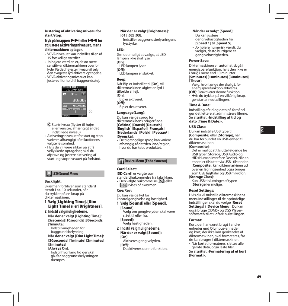 Olympus DS-3500 User Manual | Page 49 / 184