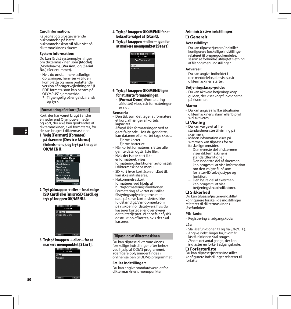 Olympus DS-3500 User Manual | Page 50 / 184