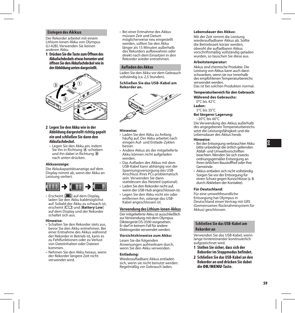 Olympus DS-3500 User Manual | Page 59 / 184