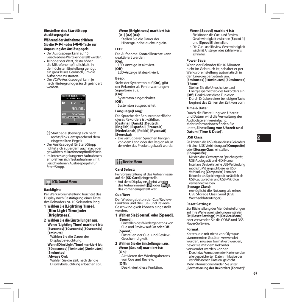 Olympus DS-3500 User Manual | Page 67 / 184