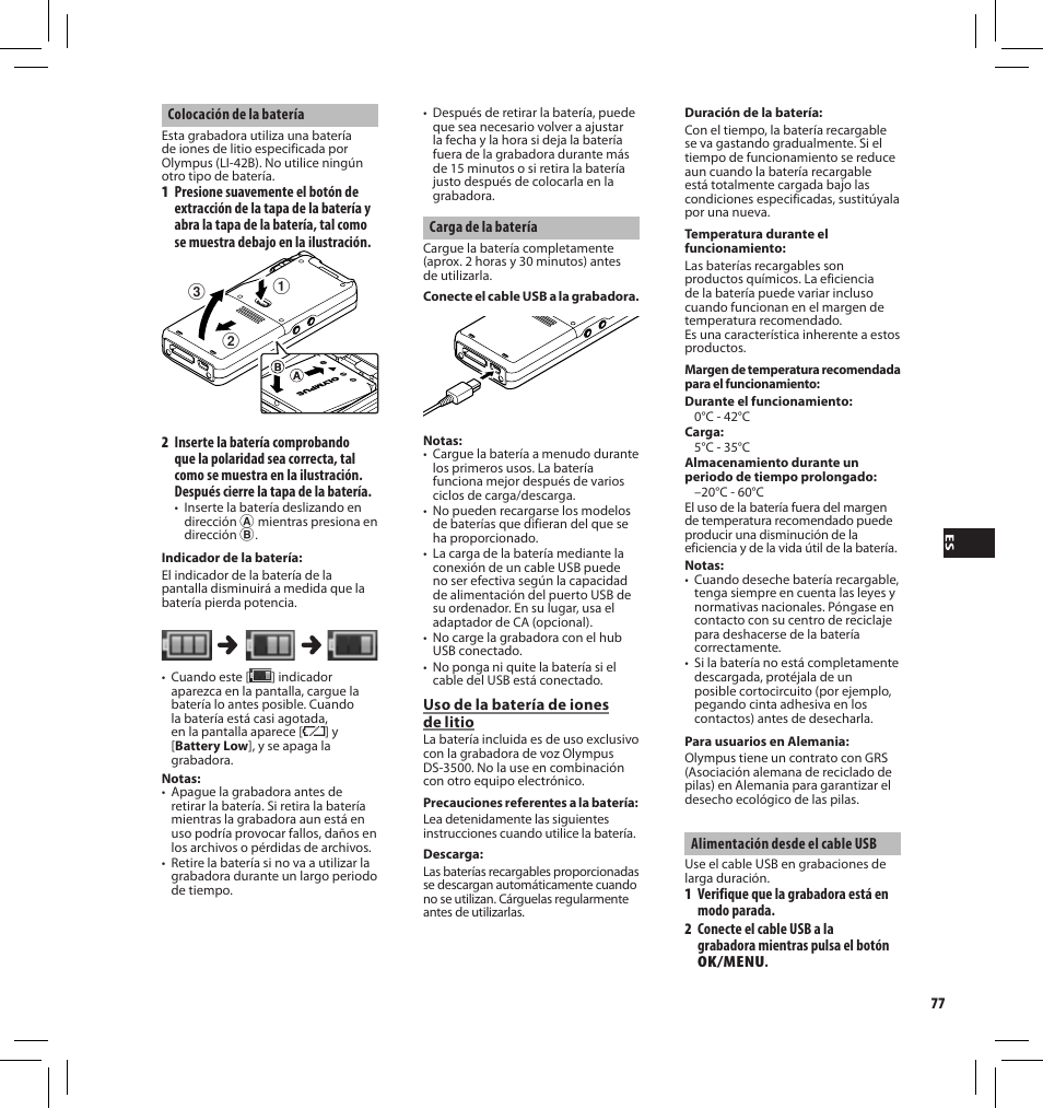 Olympus DS-3500 User Manual | Page 77 / 184