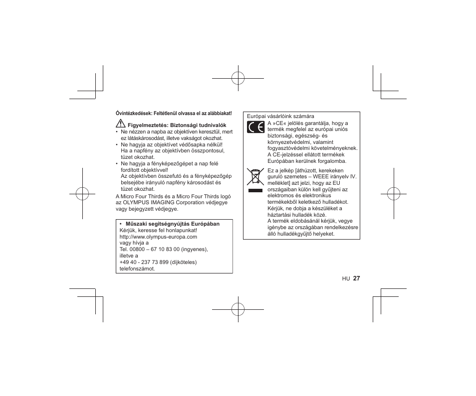 Olympus M-ZUIKO DIGITAL ED 1442mm 13-55-6 EZ Pancake User Manual | Page 25 / 58