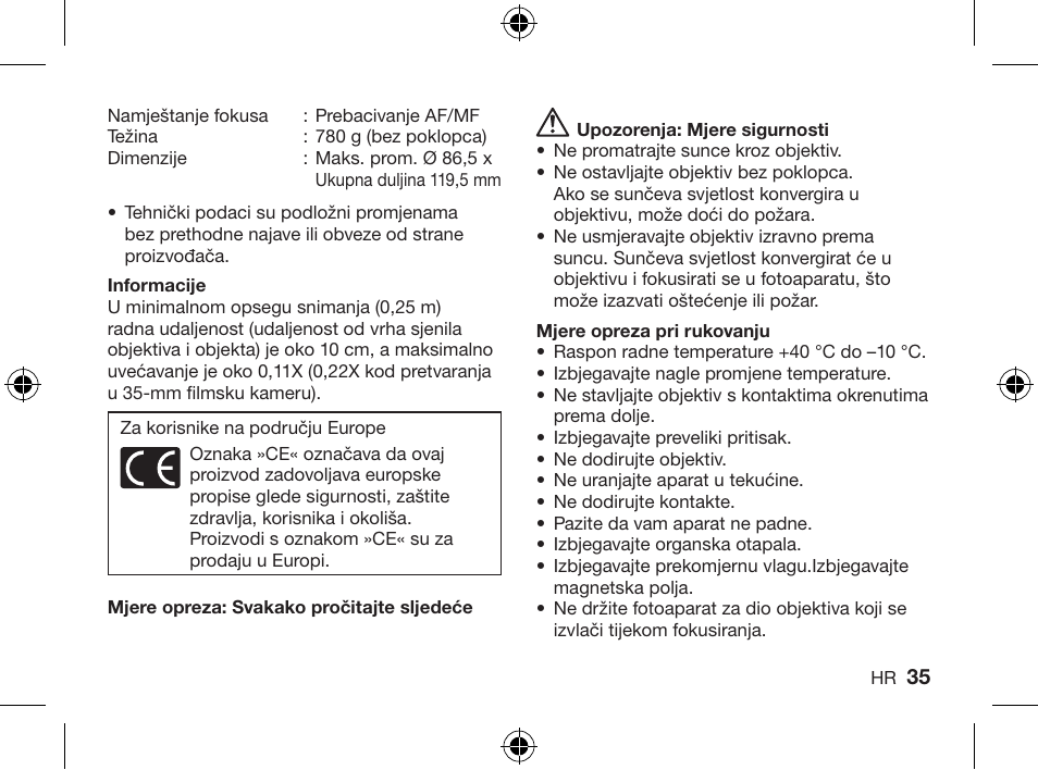 Olympus ZUIKO DIGITAL ED 714mm 14-0 User Manual | Page 33 / 86